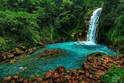 scarletwolf629:  sixpenceee:  Celeste River is a river in Tenorio Volcano National Park of Costa Rica. It is notable for its distinctive turquoise coloration. The source of the river’s distinctive turquoise color is not a due to a chemical species