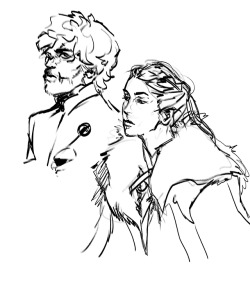 Extremely excited for tonight’s episode (Tyrion and Sansa sketches requested by a patron)