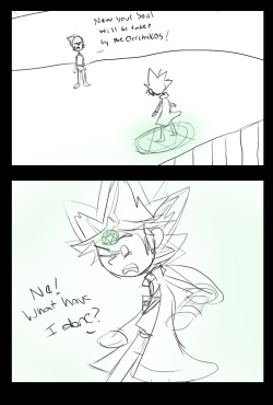 kamysketchstuff:Alternate Scene from Yugioh Season 4 Sketch WIPSeason 4 was actually kind of fun if you imagine what the other characters of ygo were doing during this filler. This scene in particular, me and my brother were arguing where’s Bakura,