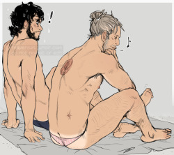 i saw a nice post somewhere about murder husband hannibal with tan lines and then i fucked it up👍 shaggy murder husbands 👍👍👍 