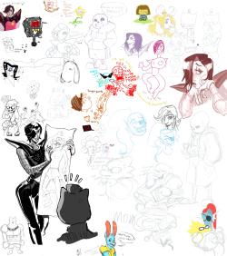 gullshriek:  forgot to post the drawpile from the other day. thanks to everybody who showed up! 
