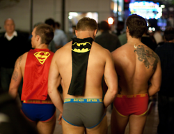 gaygeeksnsfw:  Justice League of hot jocks ——- Check out our cute gay geek shirts ShopGeekly.com  Gay Geeks Page - Gay Geek Group  You can submit pics via kik = gaygeeks 