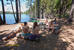 naked-club:  Camping with the Naked Club We’ll be doing more