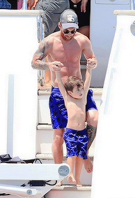 holamessi:  Lionel Messi and Thiago Messi (vacation) 