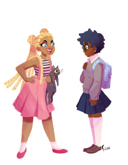 thesanityclause:Wanted to see what black Sailor Moon would look like! Ami is the cutest. Forever.