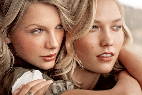 swiftgallery: “People had been telling us for years we needed to meet, I remember makeup artists and hair people going, ‘Doesn’t she remind you of Karlie? God, she and Karlie would be best friends. They’re the same. Karlie’s such a good girl.