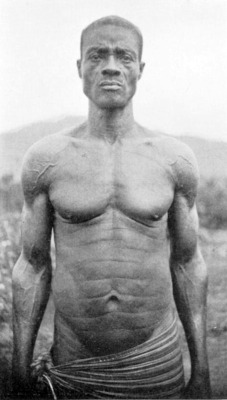 ukpuru:Ekoi man taken by P. Amaury Talbot, early 1900s.