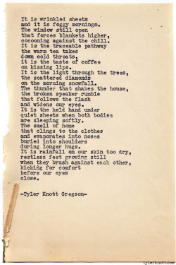 tylerknott:  Typewriter Series #919 by Tyler Knott Gregson *It’s official, my book, Chasers of the Light, is out! You can order it through Amazon, Barnes and Noble, IndieBound , Books-A-Million , Paper Source or Anthropologie *   ♥♥♥♥♥