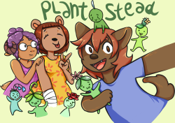 princess-autogynephilia:  girlgaymer:  Plantstead - 3d first person game about finding cute plantlings You are invited over to a plantling homestead, that your aunt Natalie runs with her wife. They take care of their cute little plantlings on a small