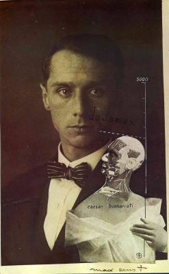 artmagnifique:  MAX ERNST. Punching Ball or the Immortality of Buonarroti, 1920, photomontage, gouache, ink. 