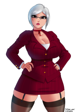simmsytits: My first weekly patreon request!  - Business suit Meiko Shiraki from Prison school.Requests are picked randomly from ŭ plus patrons! Patreon 