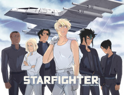 Starfighter anime~ I&rsquo;ll have this as a new print for Otakon&ndash; see you in the artist alley!