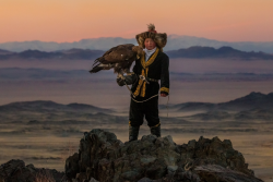 awkwardsituationist:  thirteen year old ashol pan is part of a nascent movement of girls who are keeping alive the six thousand year old kazakh tradition of golden eagle hunting known as berkutchy. though long the monopoly of boys — once deemed uniquely
