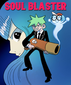keepbeachcityweird:  Time for another Ronaldo Review!  This week I’m taking on the controversial anime: Soul Blaster! Like every anime, Soul Blaster is about a high school student.  Our hero is a cool dude, with even cooler hair named Kyosuke.  He
