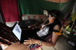 26karatgold:  sephirajo:  katsallday:  upperstories:  macpye:  aquapunk:  rainwood:  Indigenous people of Brazil trying to prevent their eviction from an old indigenous museum which they have been living in for the past 7 years. On March 22nd all of