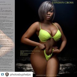 #Repost @photosbyphelps ・・・ Ohhhh snap!!! @photosbyphelps continuing to link up with magazines thanks to @undiscoveredmag  for featuring  @mslondoncross  in their swimsuit issue click either link to get your copy  http://www.magcloud.com/browse/issue/9601