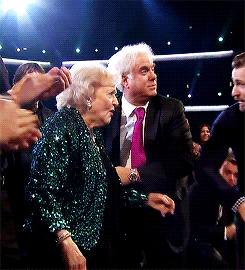 satanatural:  badromancenovelquotes:  grantsattler: Chris Evans escorts Betty White to the stage at the People’s Choice Awards 2015  Steve Rogers finally dating within his own age group.  it took a moment. but now i cant breathe 