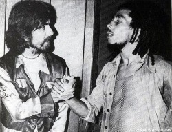 Iconic moment (George Harrison meets Bob Marley)