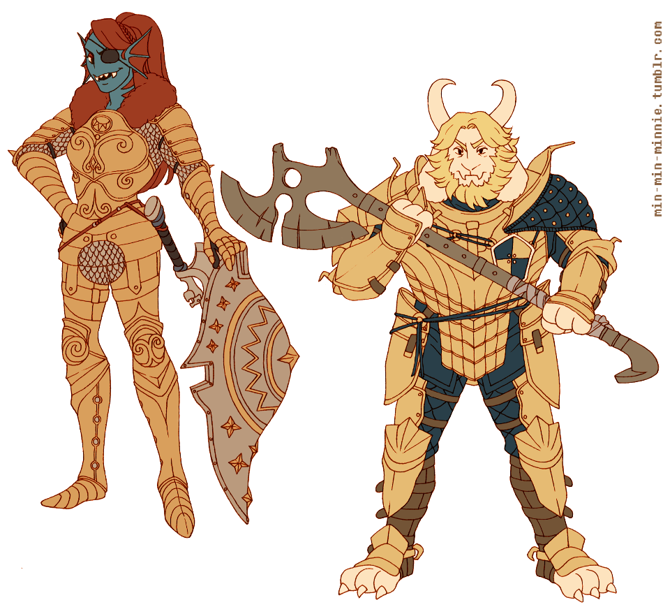 min-min-minnie:  gold armor squadddd … the crotch circle on the divine’s armor