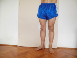 shinyshortsfun:  me in adidas shorts :) 