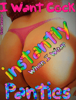 sissyleastar:  Not only wearing panties, but all the timehttps://sissyleastar.tumblr.com/