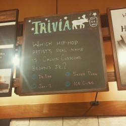 facingthewaves:  Hey kids, your favorite black barista here. So I am the only person of color employed at my specific shop (I live in suburbia and it’s a living hell), and today we had this as our trivia question (answer is B). I didn’t pick it, although