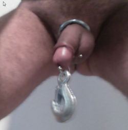 slutboy-slave:  i am hooked! Tell me what shall i hang from that hook? 