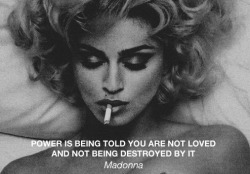 Power is being told you are not loved and not being destroyed by it  on We Heart It - https://bnc.lt/l/5-418GU1AD 