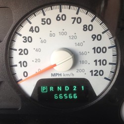 I&rsquo;m gonna be really fucking stoked in 100 miles. #666 #markofthebeast