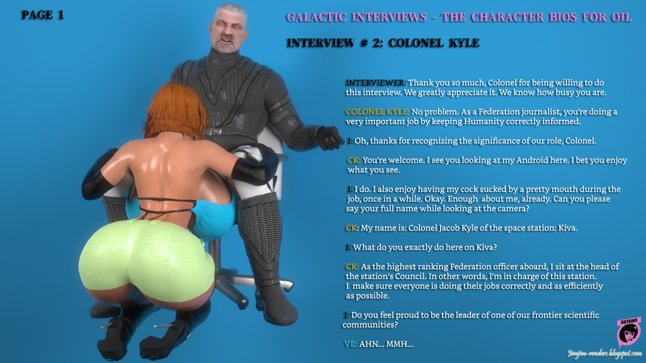 [Porn Interview] Galactic Interviews - The Character Bios For OIL Interview # 2: