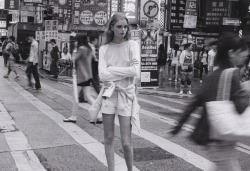 virare:  Marthe Wiggers Skipping school. No time for yum cha. Marthe Wiggers by James Nelson for Russh December/January 2014 