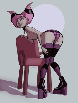 iseenudepeople:Jinx from Teen Titans![reference]  &lt; |D’‘‘‘