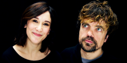 clarylicious:  Peter Dinklage &amp; Sibel Kekilli - Press conference of the cast of Game of Thrones at the London Hotel in Ney Work, march 19, 2014 