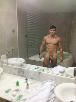 real-deal-inches:  Hot brazilian guy who should definitly do other pictures of himself ! So hot !