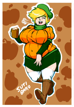 sutibaru:  There we go, Subi in her plump pumpkin form!  lookit