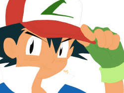 cheez-puf:  Drawing of Ash Ketchum from Pokemon THIS TOOK LIKE 3 HOURS PLS LOVE ME  