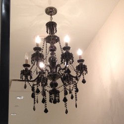 Iove! #chandelier #black #painted #love #want #lighting #express #homedecor