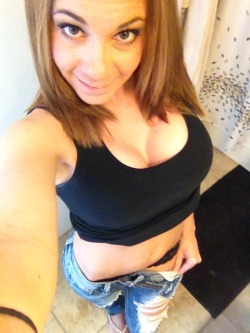 mickeynicole2:  mickeynicole2:  I love wearing black! What can I say?! But I love wearing nothing the most ;)  Yes this is me :)