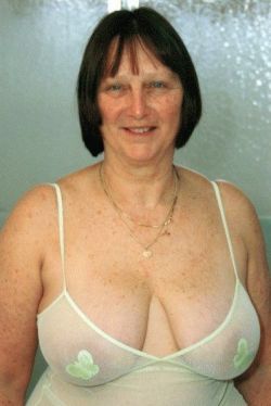 thegrannydaddy:  i want to make sweet love to her, beautiful! &lt;3 &lt;3 &lt;3   Love big old tits!Find your sexy senior here!