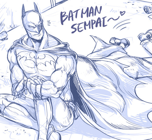 c2ndy2c1d:  BATMAN IS TSUNDERE-DESU!!!!!! HERE”S 16!!!! 16. Batman (Batman X Joker) For this thingy i’m doing: http://c2ndy2c1d.tumblr.com/post/45709215447/you-know-what sorry pimples, i’m just on Acid today….   I don’t know why I’m