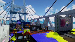 splatoonus:  Tonight at 7 PM PT, the new stage Hammerhead Bridge will be added to the rotation. Verticality is a feature of the stage, with the terrain split into two distinct layers. Ink assaults can come from any direction, but watch out for attacks