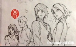 damermaidfiles:  Look at what an animator from SP surprised us with. I don’t about you all but this has my heart skipping a few beats and its in pure chocolate melt down.  OH MY GOD 🌸  Like come on. Look at sakura hand place on Sasuke chest. Naruto