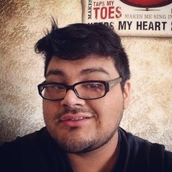 simon-not-so-innocent:  Hmm dat smile. #smile #latino #haircut #hairflip #glasses #chub #selfie