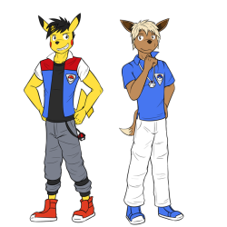 Anthro-Pokemon-KamenRider-Shonen-ThingDumb premise, but an idea about a fictional show, which in a fictional alternate universe, about costumed heroes based off of pokeballs.  The main character is an pikachu, standard protag, impulsive but well meaning. 