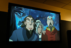 rufftoon:  bryankonietzko:  As I mentioned in a previous post, every time a full episode of newly animated “Take 1&quot; footage comes back from the overseas studio Mike, Joaquim, Lauren, Ryu, and I gather to watch it together. Yesterday’s was an