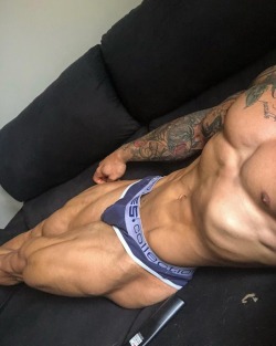 thick8by8:  the-swole-strip:  https://the-swole-strip.tumblr.com/  Not much dick &amp; a fine body = a bottom! 