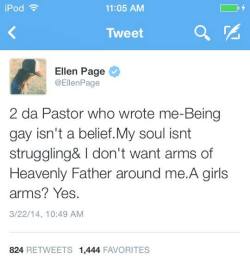 ellen page is the shit right now