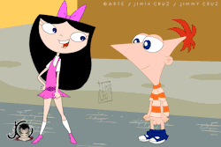 artjimx:  Skirt Job - Isabella and Phineas