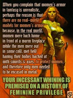 bikiniarmorbattledamage:  capriceandwhimsy:  lycklighypokonder:  this picture is making me really angry can someone more eloquent than I am please comment with a list of badass female warriors/soldiers in history because i know there have been quite a