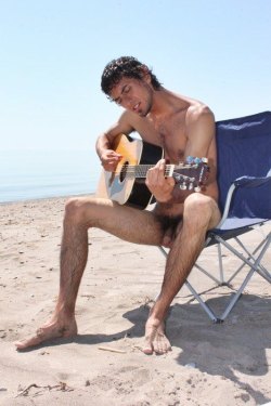 guitar player naturist /